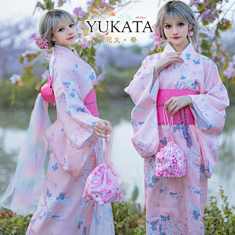 Rakuten - ゆかた 女性 浴衣 ピンク 上品 可愛い 桜柄 浴衣 ドレス 高校生 浴衣 中学生 セット 大人っぽい 浴衣 ワンピース リボン 作り帯 浴衣 セット 9点セット 花火大会 かわいい おしゃれ 大きめ ジュニア 中学生 夏祭り 写真撮影 盆踊り 旅館旅行 お花見 プレゼント