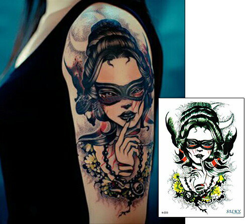 今だけ割引 タトゥーシール防水防汗で長持ち!日本未発売 デザイン 3D 立体 錯覚 タトゥーシール 大きいサイズ (メール便配送) タトゥシール tatoo 入...