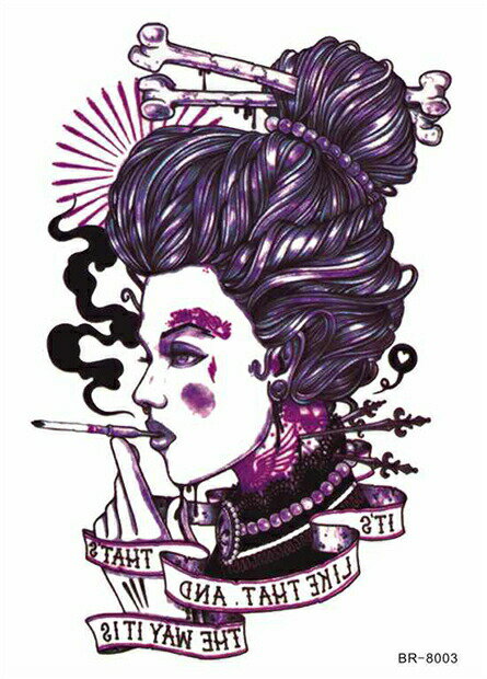 今だけ割引 タトゥーシール 防水防汗で長持ち! タトゥーシール 大きい 女性 たばこ 骨(メール便送料無料)|タトゥシール タトゥーシール tatoo 入れ墨 ...