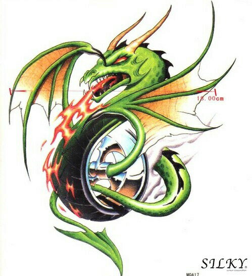 今だけ割引 タトゥーシール【tt-309】防水防汗で長持ち!日本未発売 デザイン 3D 立体 錯覚 タトゥーシール 大きいサイズ (メール便配送) tatoo ...