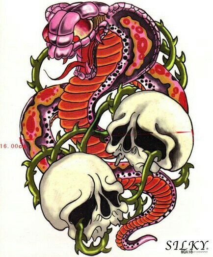 今だけ割引 タトゥーシール【tt-310】防水防汗で長持ち!日本未発売 デザイン 3D 立体 錯覚 タトゥーシール 大きいサイズ (メール便配送) tatoo ...