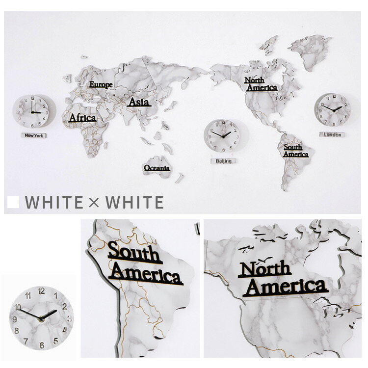 楽天市場 オーダーメイド 世界地図 壁掛け 時計 木製 モノトーン 英語 グレー 知育 おしゃれ インテリア アート デザイン 壁飾り 教育 学習 勉強 ヴィンテージ ワールド レトロ 海外旅行 話題のトレンド商品 Silkyroom
