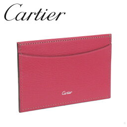 カルティエ 定期入れ（メンズ） Cartier カードケース/パスケース ピンク コレクション レ マスト L3001473