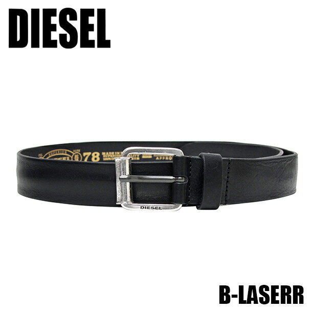 ディーゼル ベルト（メンズ） ディーゼル DIESEL メンズ レディース ベルト ブラック B-LASERR X03966 P0180 T8013
