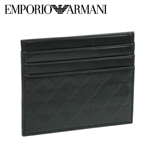 エンポリオアルマーニ カードケース/パスケース ブラック YEM320 YC043 80001