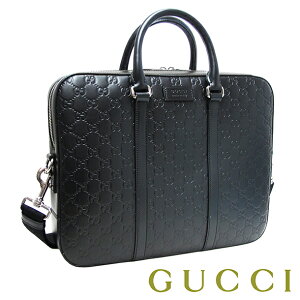 グッチ GUCCI バッグ ブリーフケース ブラック GUCCI SIGNATURE 435322 CWCBN 1000 【ラッピング不可】