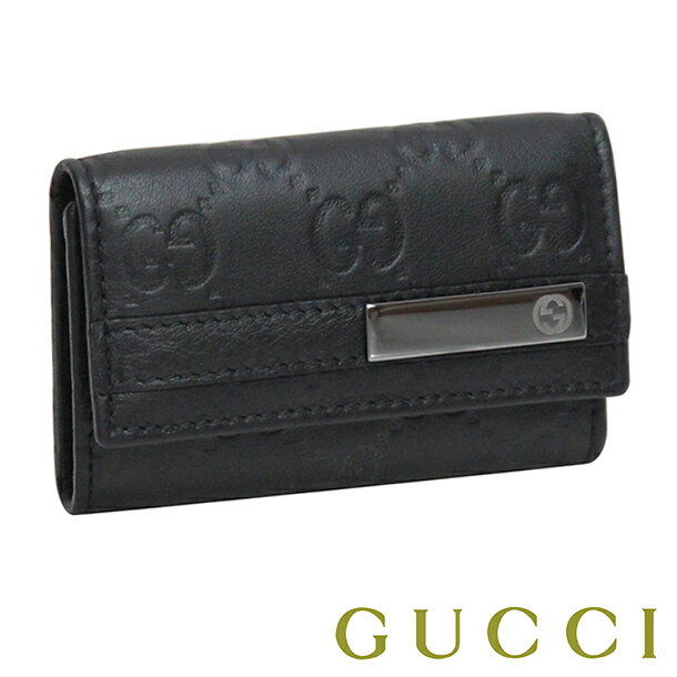 グッチ キーケース メンズ レディース ブラック 237509 AA61R 1000 MEN BAR グッチシマ