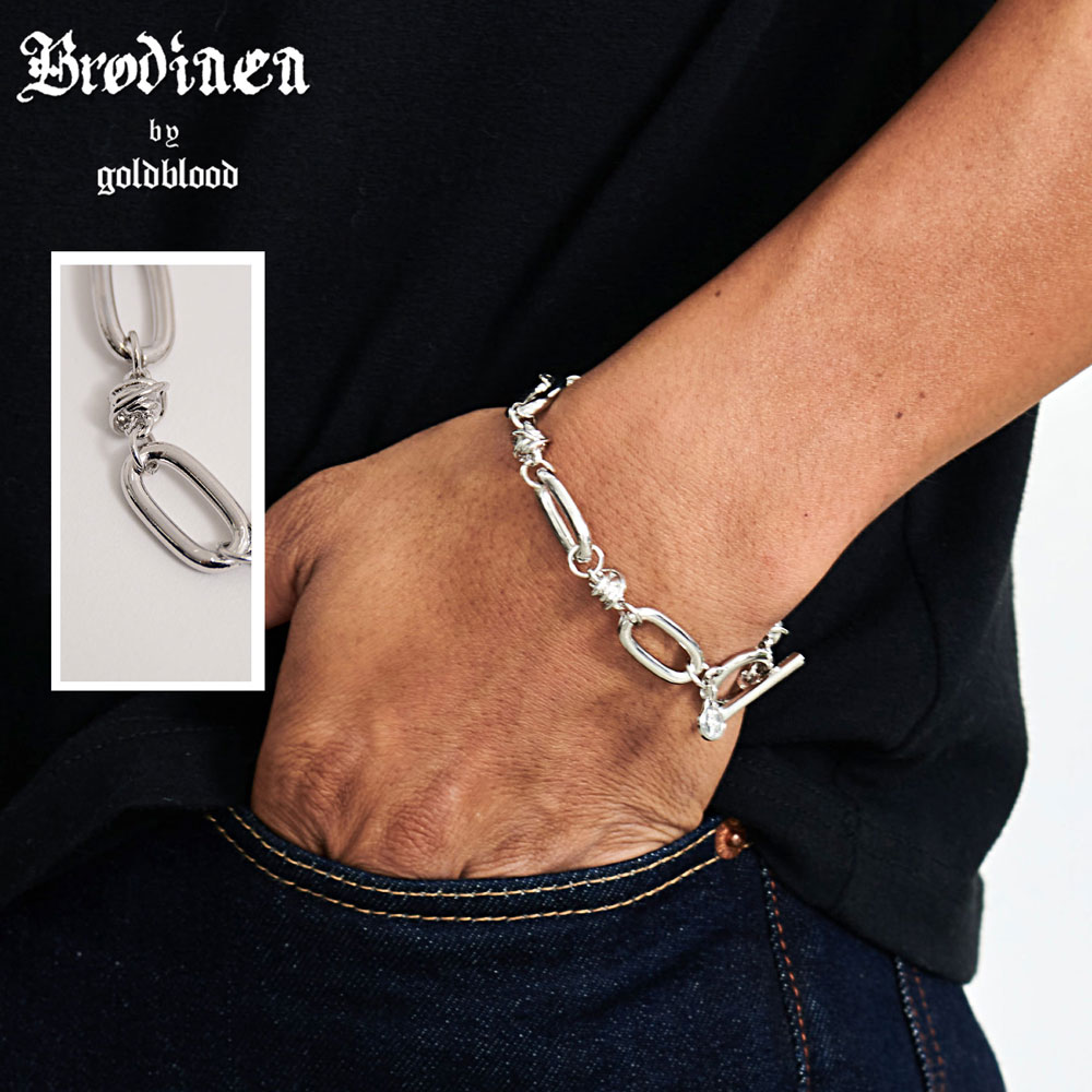 ブレスレット メンズ アクセサリー チェーン ノット シンプル ユニセックス レディース プレゼント シルバー Brodiaea 真鍮 メッキ加工 男 春 夏 ...