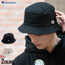 Champion チャンピオン バケットハット メンズ 帽子 ハット キャップ HAT CAP ブランド ロゴ 刺繍 シンプル カジュアル ユニセックス ブラッ...