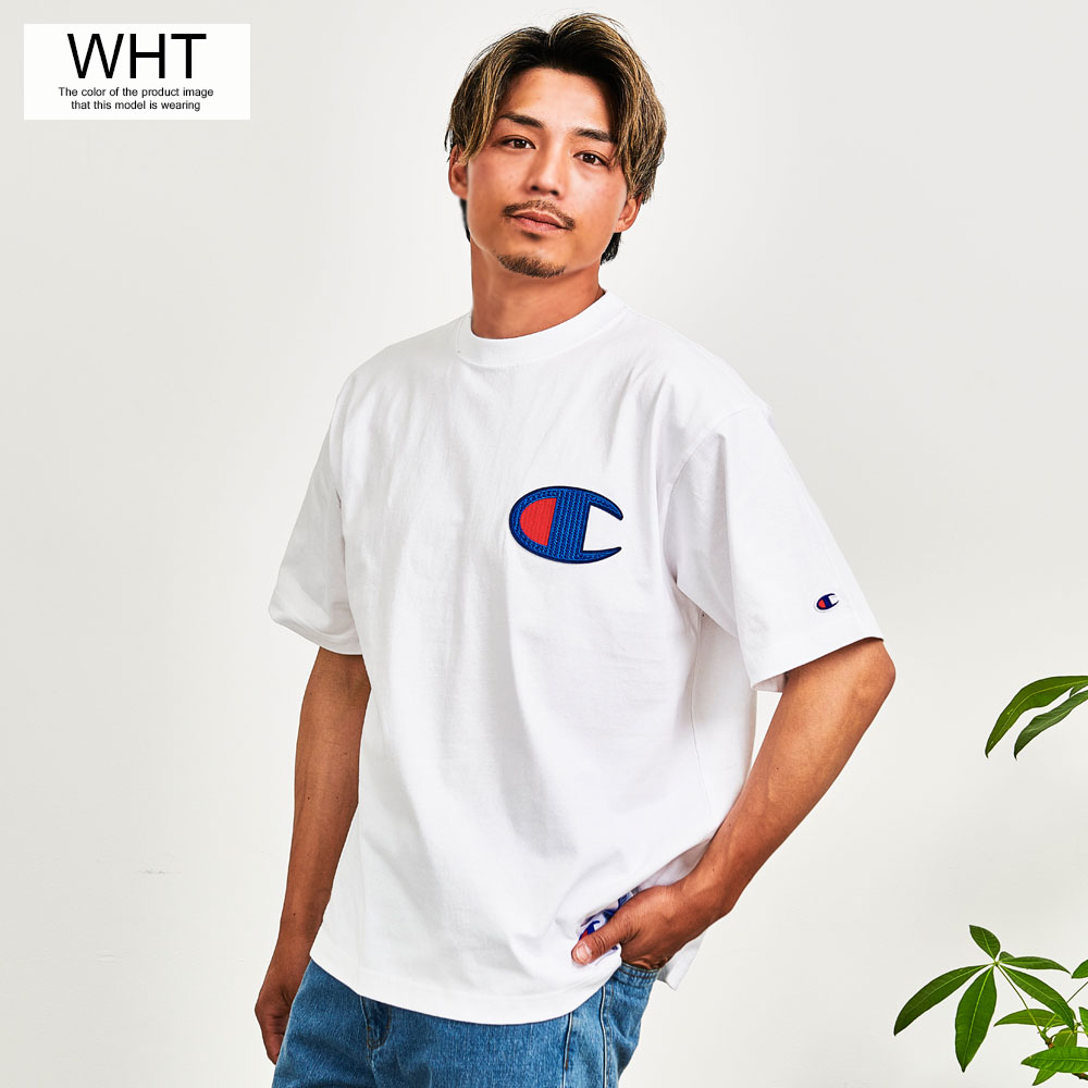 【送料無料】Champion チャンピオン Tシャツ メンズ 半袖Tシャツ 半袖 ブランド 白...
