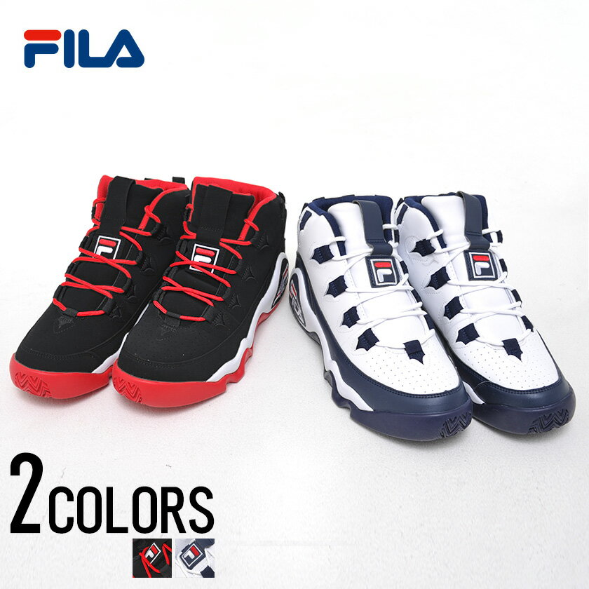 靴 スニーカー メンズ バッシュ FILA【フィラ】GRANT HILL 1/全2色【あす楽対応】26cm 26.5cm 27cm 27.5cm ブラック ホワイト 黒 白 フィラ グラント ヒル