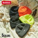 Healthknit ヘルスニット ニット帽 メンズ ワッチキャップ ブランド ニットワッチ ニットキャップ おしゃれ ロゴ ワンポイント シンプル ユニセック...