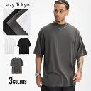 【送料無料】Tシャツ 半袖 メンズ ブランド おしゃれ 半袖Tシャツ 大きいサイズ ビックシルエット ドロップショルダー ゆったり 快適 シンプル 白 黒 S M L LL XL 大人 Lazy Tokyo レイジートウキョウ 20代 30代 40代 ユニセックス 男性 男 服 春 夏 夏服 春夏 ファッション