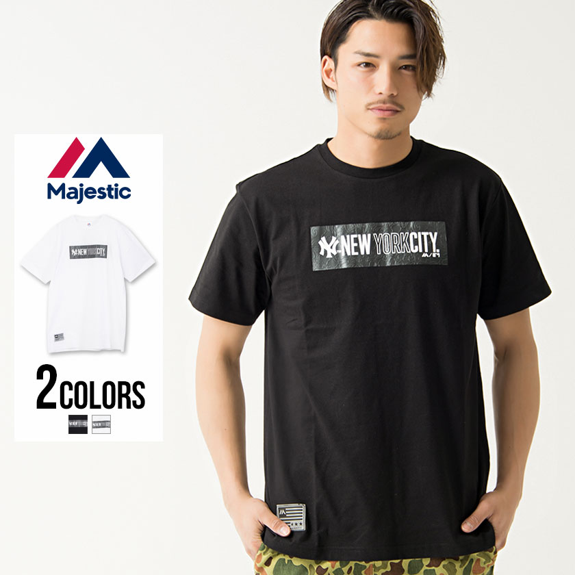 半袖 tシャツ メンズ MajesticS/S BOX PRINT T/全2色
