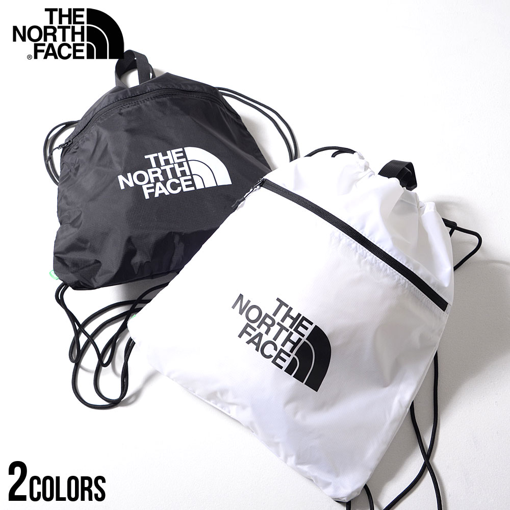 【送料無料】THE NORTH FACE ノースフェイス ザノースフェイス ナップサック NN2PP04AB SPORTS GYM SACK スポーツ ジム サック メンズ バッグ リュックサック ホワイト ブラック ナイロン 黒 …