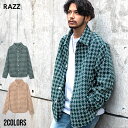 "ツイードシャツ メンズ 防寒 暖かい RAZZIS RAZZ ラズ ブランド 大人 オシャレ 限定アイテム シャツ 長袖シャツ ストリート シャツジャケ 大きいサイズ オーバーサイズ 韓国ファッション M L XL 男性 男 20代 30代 40代 "↑