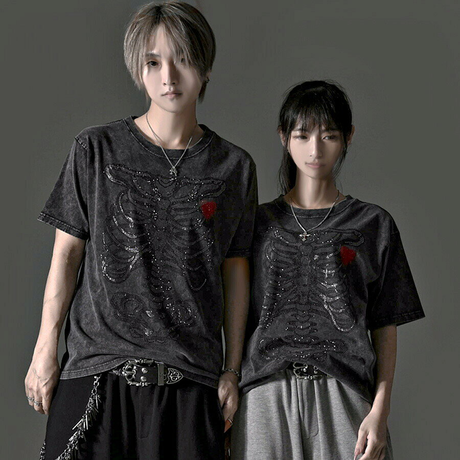 楽天市場】古着（柄スカル）（Tシャツ・カットソー｜トップス