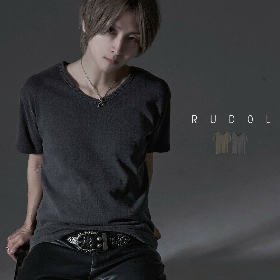 乐天商城 - 【送料無料】Tシャツ メンズ ブランド 半袖 おしゃれ 半袖Tシャツ Vネック トップス ビッグT カットソー シンプル 無地 テレコ素材 レディース ロック カジュアル RUDOL ルドル 大人 20代 30代 40代 50代 ちょいワル クール ユニセックス 男性 男 服 春 夏 春夏 ファッション