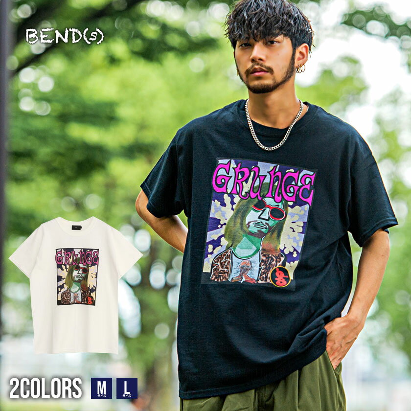 【送料無料】 Tシャツ メンズ ブランド オシャレ 半袖 BENDS ベンズ アート コラボ トップス インナー カットソー クルーネック プリント 大きいサイズ ユニセックス 半袖Tシャツ カジュアル ストリート アメカジ 春 夏 20代 30代 40代 【あす楽対応】