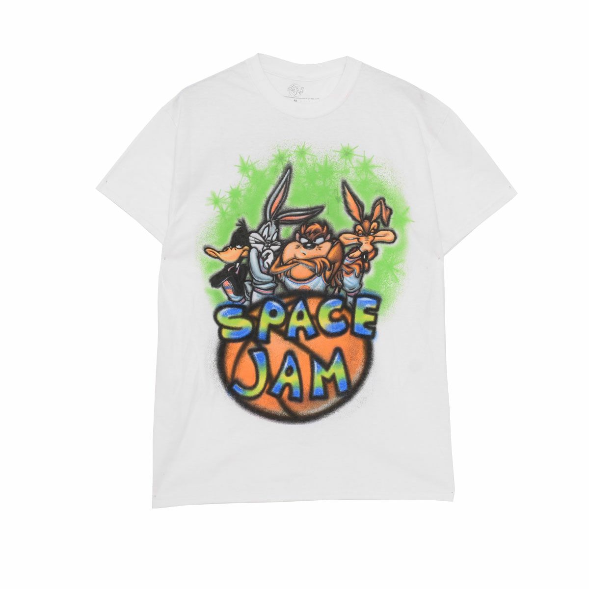 樂天商城 - 【送料無料】Tシャツ メンズ 半袖 ブランド 半袖Tシャツ スペースジャム マイケルジョーダン おしゃれ ヴィンテージ キャラクター プリント 大きいサイズ ゆったり ホワイト 白 M ユニセックス 大人 20代 30代 40代 ユニセックス 男性 男 服 春 夏 夏服 春夏 ファッション