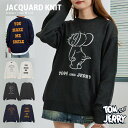 【送料無料】TOM&JERRY トムとジェリー トム ジェリー キャラクター ニット レディース メンズ ブランド おしゃれ セーター 長袖 トップス アクリル...