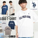 U.S. POLO ASSN. Tシャツ メンズ ブランド おしゃれ 半袖 アーチロゴ プリント トップス クルーネック M L ホワイト ネイビー ベージュ 黒 白T 白Tシャツ ユニセックス ユーエスポロアッスン 服 父の日 春 夏 春服 夏服 ファッション 【あす楽対応】【DTK】