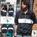 【送料無料】Tシャツ メンズ ブランド おしゃれ 半袖Tシャツ ポロシャツ ポロ ハーフジップ 大きいサイズ ゆったり ロゴ 刺繍 トップス M L U.S. POLO ASSN. ポロ アッスン上品 大人 カジュアル ブラック ネイビー 黒 M L 20代 30代 40代 ユニセックス 秋 冬 ファッション