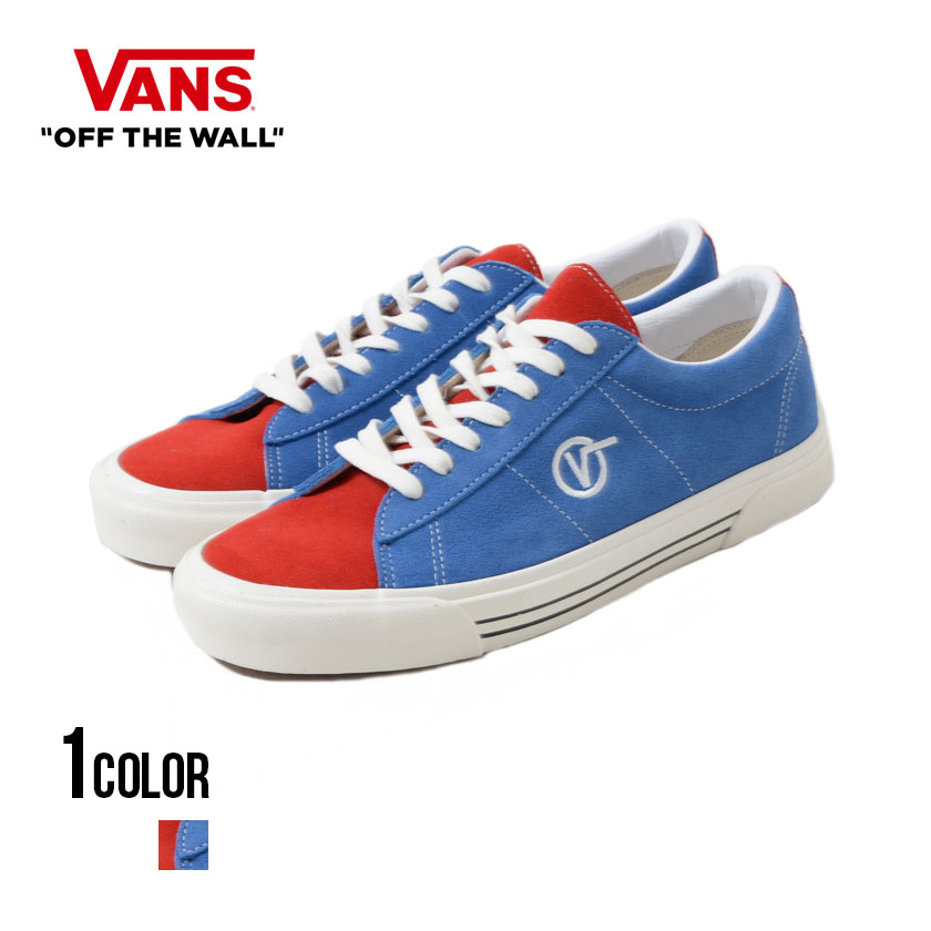 バンズ スニーカー シド シューズ スウェード VANS【バンズ】ANAHEIM Sid Dx (Anaheim Factory) Og Blue/Og Red/全1色【あす楽対応】メンズ スエード キャンバス ヴァンズ 靴 ブランド レッド ブルー トリコカラー sid カジュアル ストリート 春夏