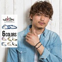 ブレスレット アクセサリー メンズ wakami【ワカミ】 2STRAND ANCOR BRACELETS/全6色【あす楽対応】【ブレスレット メンズ レディース ユニセックス アクセサリー アクセ ペアルック セット 夏 アンカー シルバー 西海岸 サーフ系 BITTER系 ビター系】 プレゼント ギフト