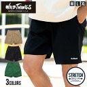 【送料無料】WILDTHINGS ワイルドシングス ハーフパンツ メンズ 短パン おしゃれ ショーツ ナイロンショーツ ストレッチ アウトドア 大人 カジュアル ボトムス 大きいサイズ ユニセックス 服 父の日 春 夏 春服 夏服 ファッション メンズファッション【あす楽対応】