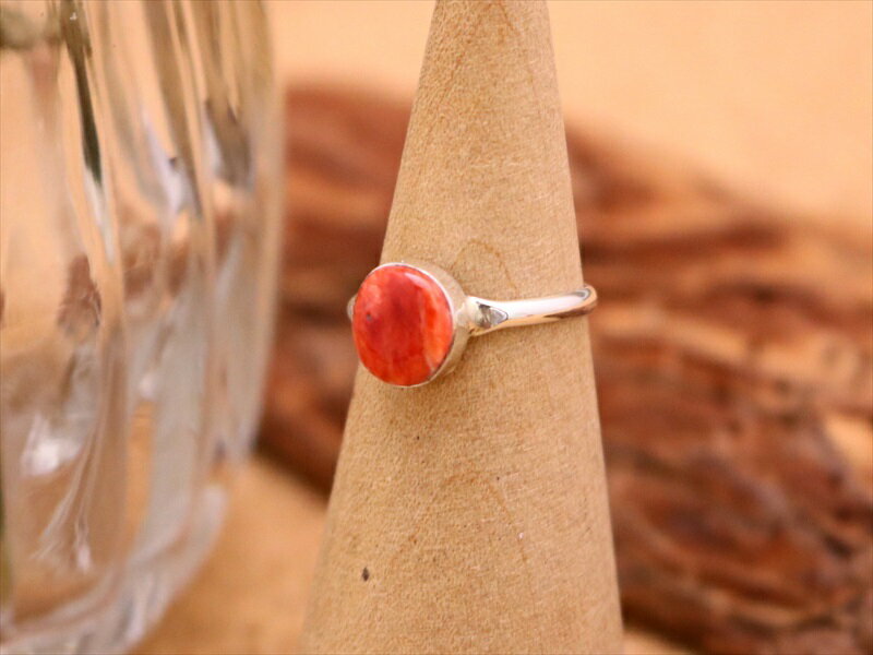 インディアンジュエリー ズニ族 シェル オイスターシェル インレイ リング 4.5号 ネイティブ アメリカン シルバー アクセサリー レディース メンズ ジュエ...