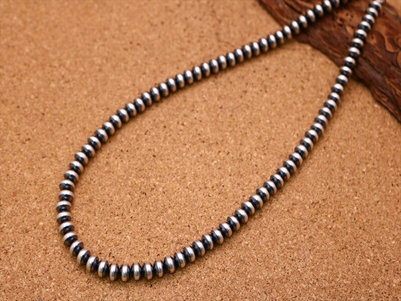 インディアンジュエリー ナバホ族 ナバホパール 大粒 オーバル(楕円)型 ビーズ シルバー ネックレス ネイティブ アメリカン ユニセックス レディース メンズ...