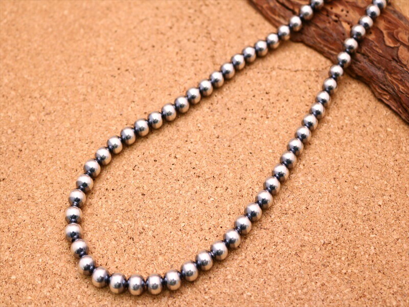 インディアンジュエリー ナバホ族 ナバホパール ラウンド 大粒 ビーズ シルバー ネックレス ネイティブ アメリカン ユニセックス レディース メンズ ギフト ...