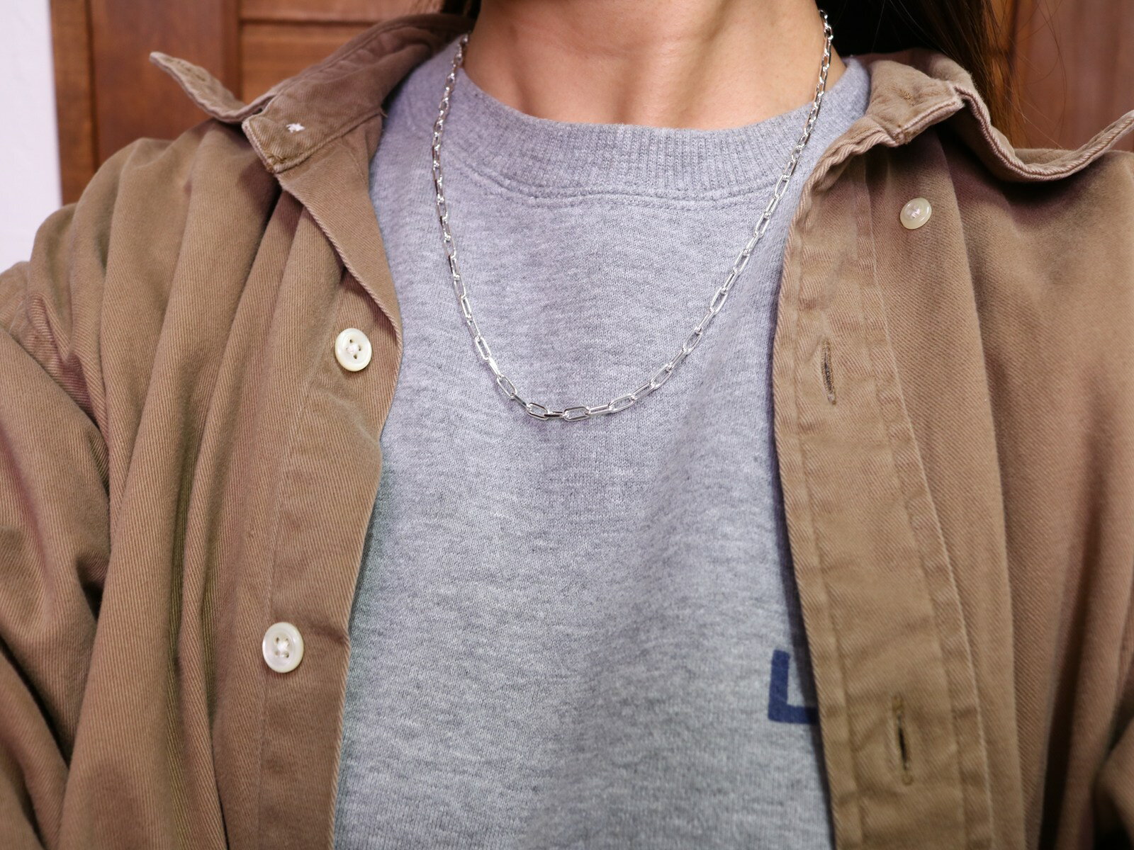 カット長あずきチェーン 3.0mm幅 50cm(LCL100・2C-50)