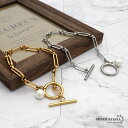 レディースブレスレット ボールチェーン フィガロ パール ステンレス IPメッキ 18k 金メッキ マンテル シルバー ゴールド silver gold オリジナル ハンドメイド 金属アレルギー対応