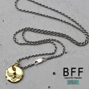 BFF ブランド 唐草メタルネックレス ゴールド 18K GP gold 金色 ネイティブ インディアンジュエリー シルバー925 シルバーチェーン 金属アレルギー対応 専用BOX付属 父の日