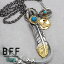 BFF ֥ եͥå쥹  С925   ե ͥƥ ǥ󥸥奨꡼   С ڥ 18K GP  ٥ °륮б BOX°