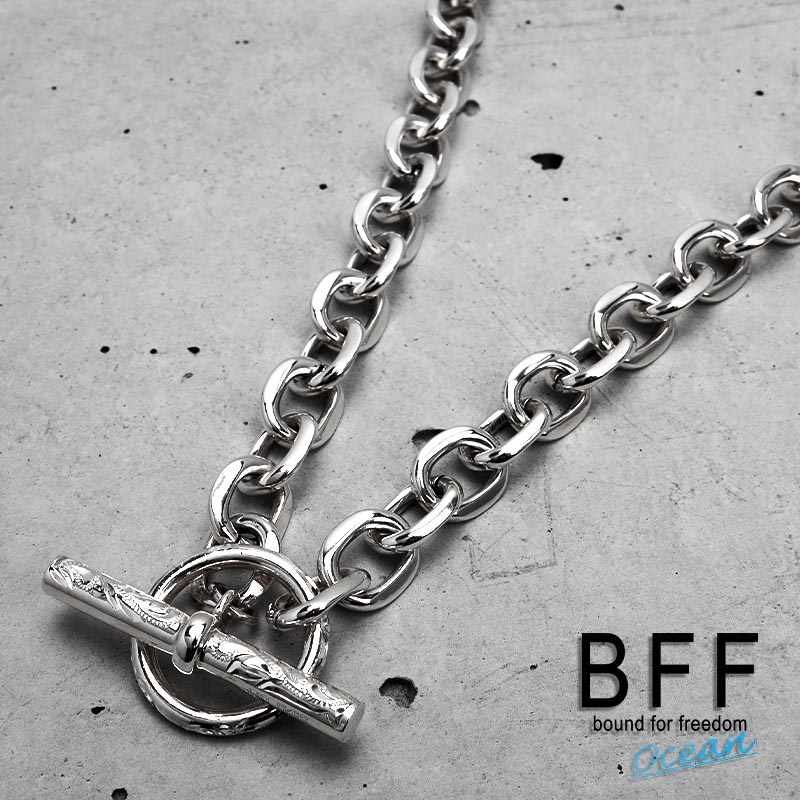 BFF ブランド ハワイアン マンテル ネックレス 幅11mm メンズ レディース シルバー925 チェーンネックレス 重厚感 太め 金属アレルギー対応 専用B...