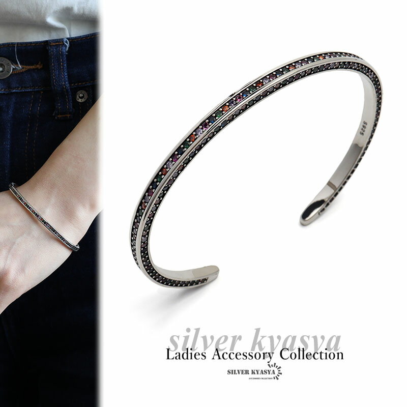 \スーパーSALE 10%OFF 13,200円→11,880円 /カラーストーンバングル カラフル アミュレットバングル ブレスレット シンプル かわいい シ...