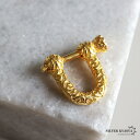 15G ピアス シルバー925 U字型 唐草ピアス イヤーカフ アラベスク ゴールド gold 18K GP シルバーピアス S925 イヤカフ 金属アレルギー対応 片耳用(4)