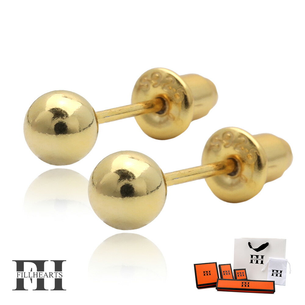 FILL HEARTS ピアス レディース 女性 大人 ゴールド アクセサリー ジュエリー Orb オーブ ボール 丸玉 球 金属アレルギー対応 シルバー925...