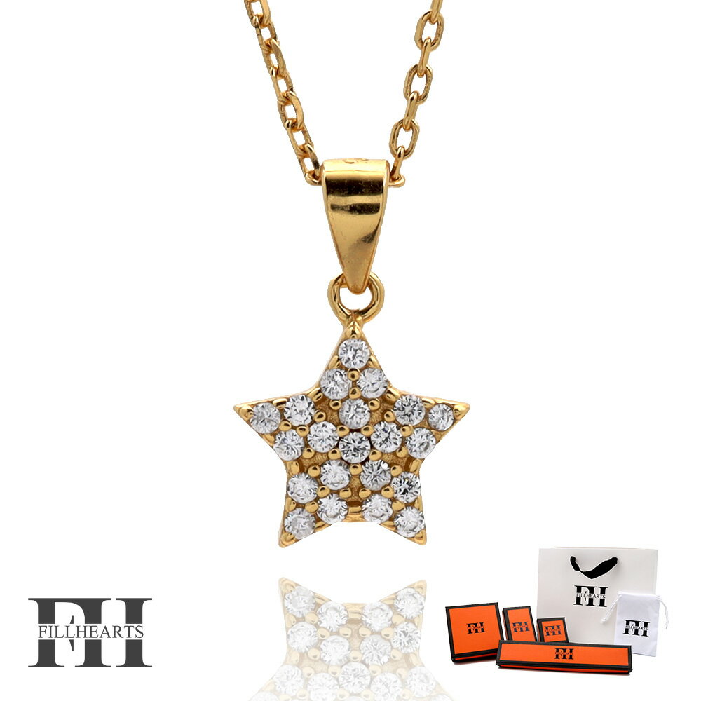 FILL HEARTS ネックレス レディース 女性 大人 ゴールド アクセサリー Starlight スター スターライト 星 ジルコニア 金属アレルギー対応...