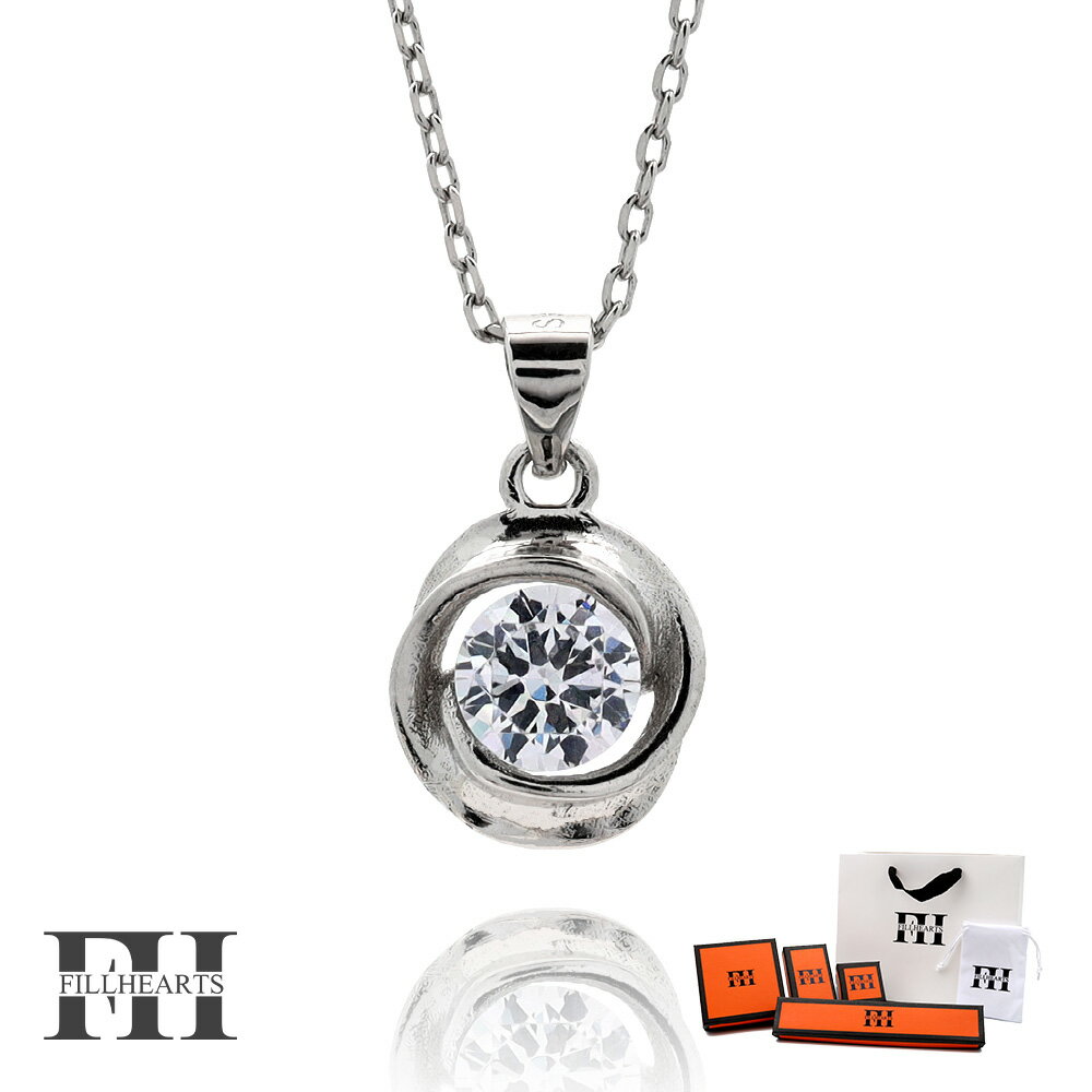 FILL HEARTS ネックレス レディース 女性 大人 シルバー アクセサリー Swirl スワール 渦巻 うずまき うず ジルコニア 金属アレルギー対応 ...