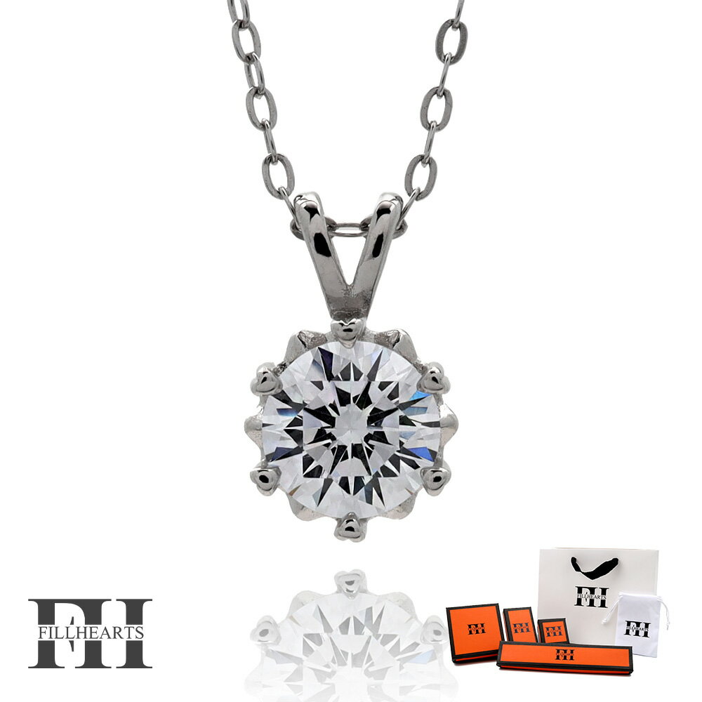 FILL HEARTS ネックレス レディース 女性 大人 シルバー アクセサリー One Drop ワンドロップ 一滴 粒 ジルコニア 金属アレルギー対応 シ...