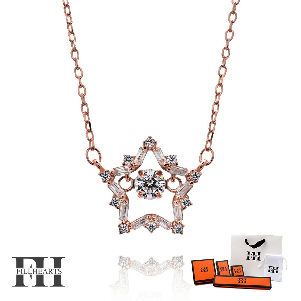 FILL HEARTS ネックレス レディース 女性 大人 ローズゴールド アクセサリー Dancing Star 星 ダンシングスター スター ジルコニア 金...