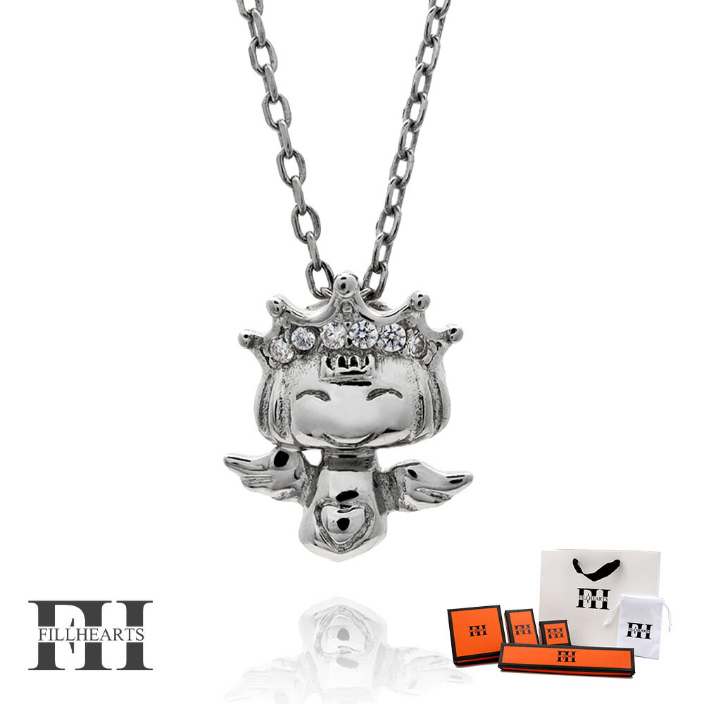 FILL HEARTS ネックレス レディース 女性 大人 シルバー アクセサリー Little Angel リトルエンジェル 天使 羽 ジルコニア 金属アレル...