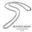 3mm テニスチェーンネックレス ブリンブリン tennis chain necklace シンプルネックレス メンズ ジルコニア キラキラ チェーン 45cm 50cm 60cm