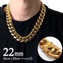 22mm XeX 약`F[lbNX 18k GP gold S[h }CA~L[oN ɑ `F[ HIPHOPn Bn Xg[g bv _X Y