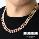 マイアミキューバンネックレス チェーン 喜平ネックレス メンズ ゴールド シルバー gold silver HIPHOP アクセサリー キラキラ パヴェ CZ ストリート ダンサー ラッパー