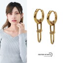 楽天シルバーアクセサリーSILVERKYASYAUチェーン ピアス レディース ドロップピアス フープピアス 女性 ゴールド 18K GP ステンレス 金属アレルギー対応